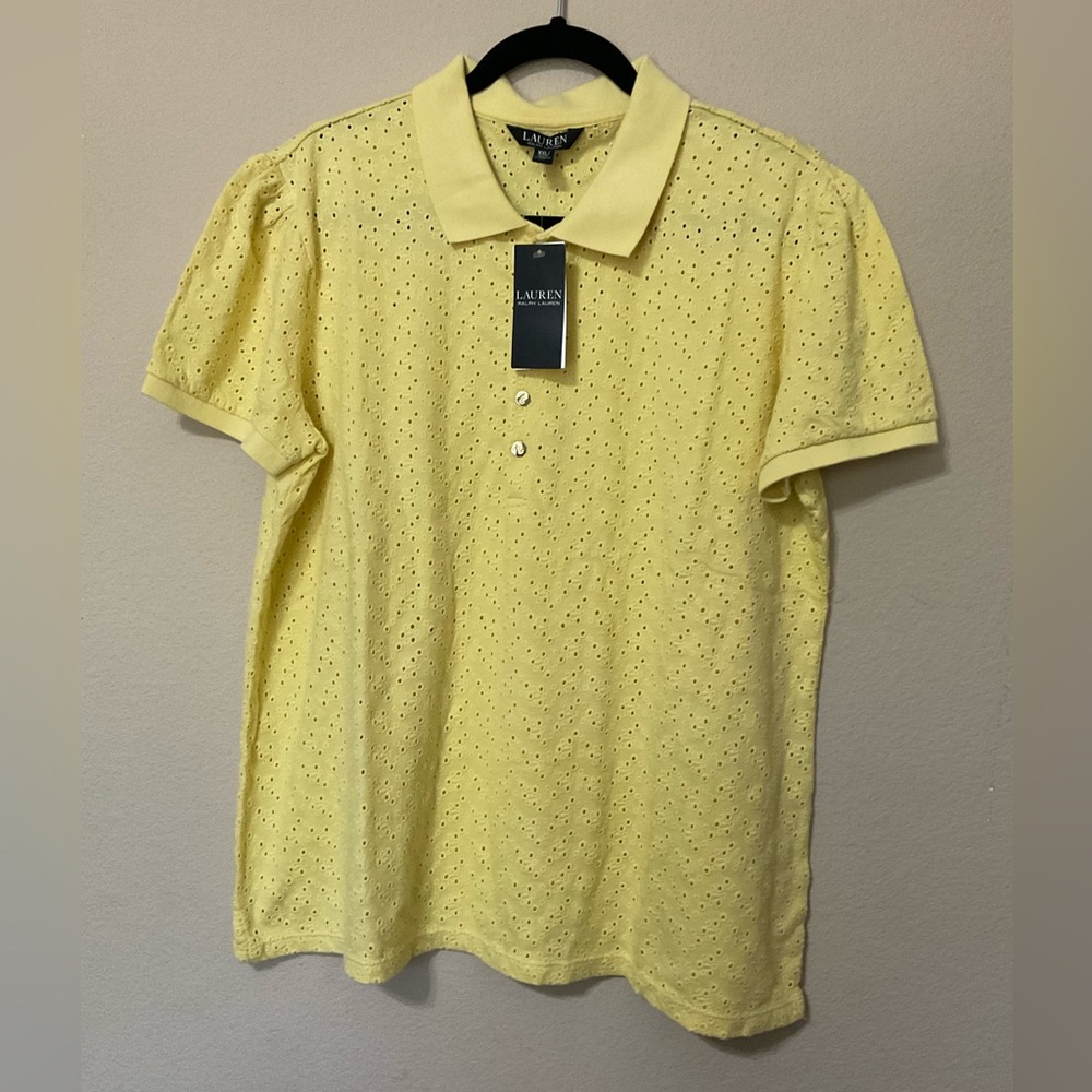 G- Ralph Lauren Yellow Eyelet Shirt